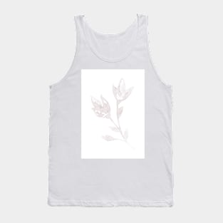 Plant, flower. Watercolor, art decoration, sketch. Illustration hand drawn modern painting Tank Top